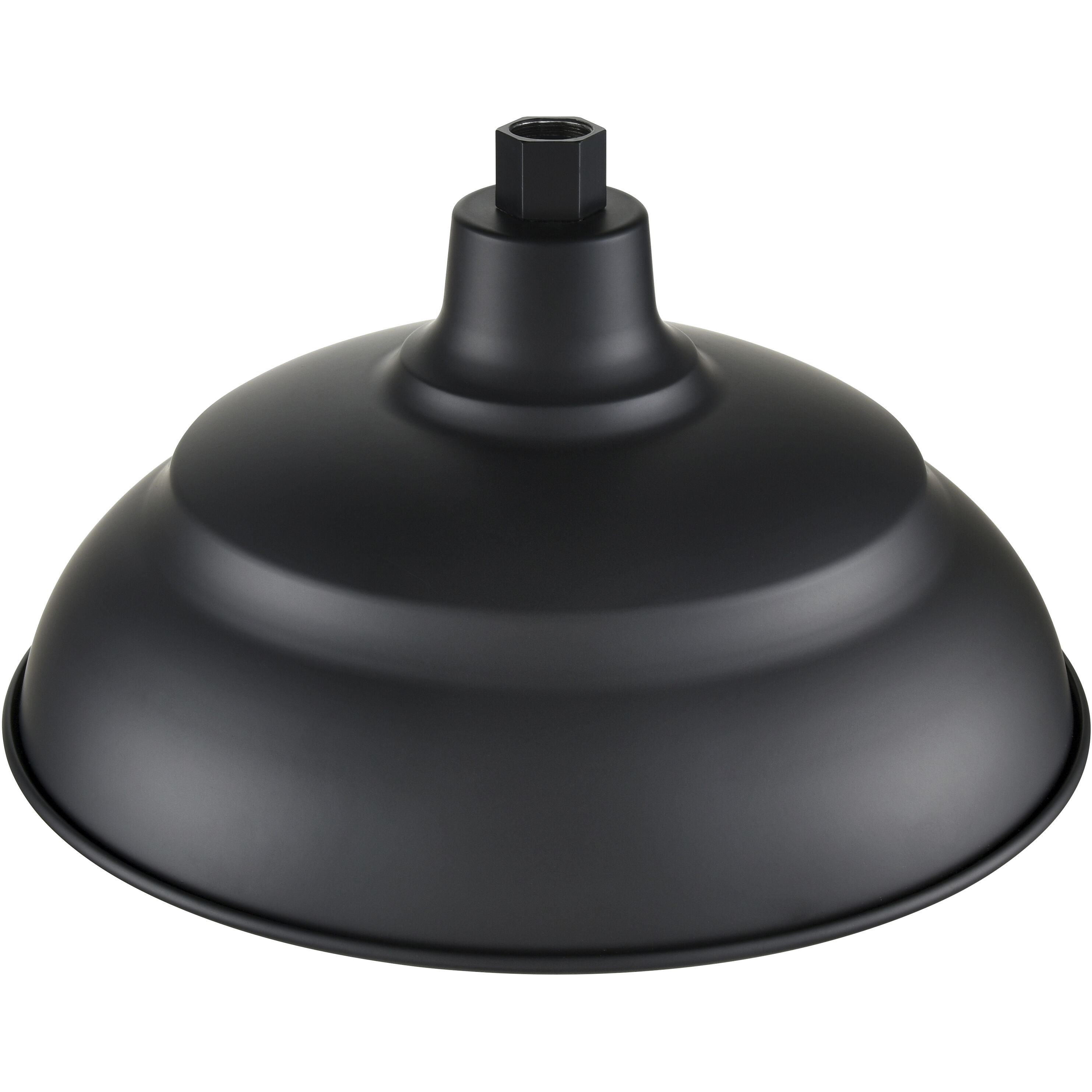 R Series Satin Black 14 inch Aluminum Warehouse Shade